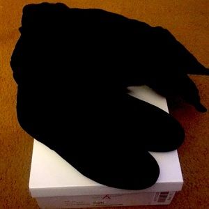 Tall Slouchy Flat Boot - Faux Suede